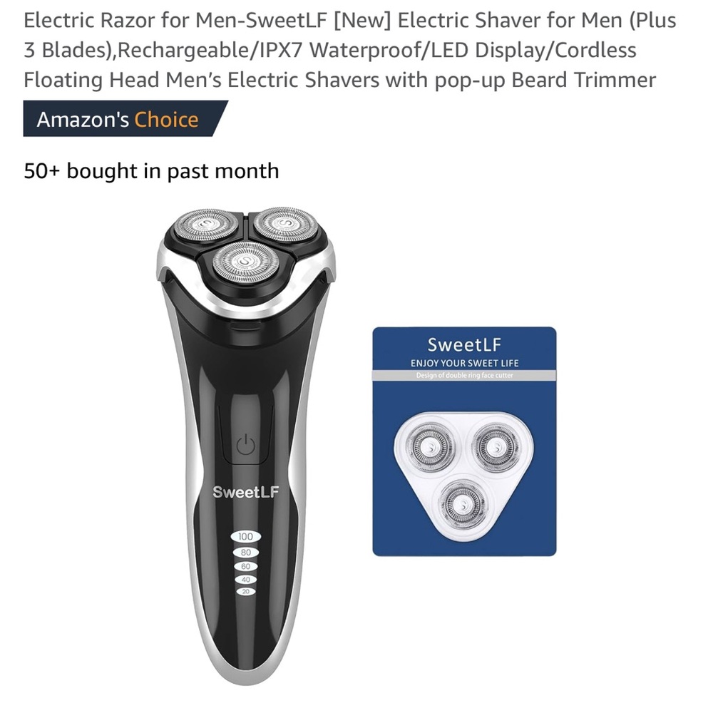 SweetLF Mens Electric Razor
